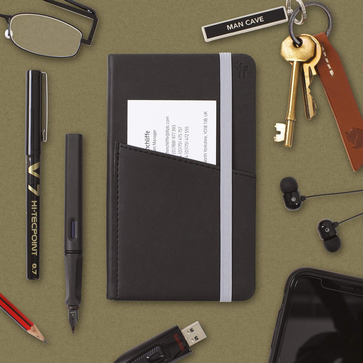 IF Bookaroo A6 'Pocket' Notebook - Gold