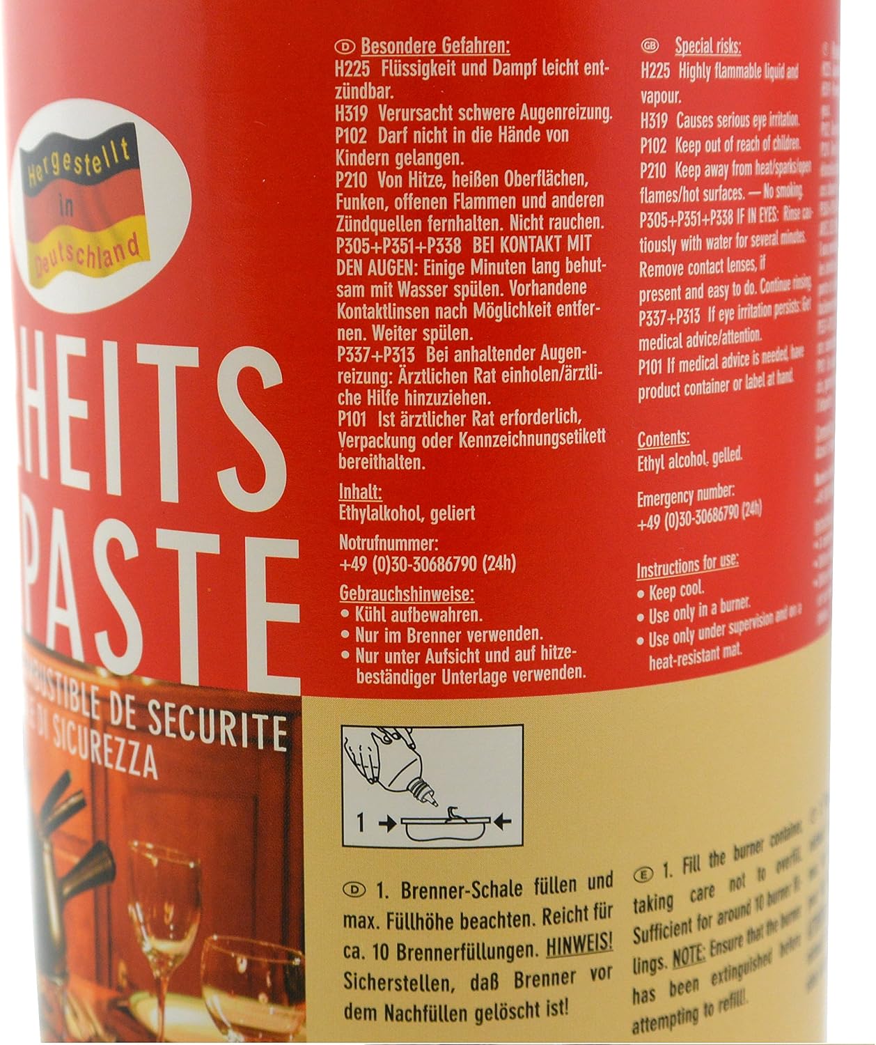 STYX Ambiente Safety Fuel Paste - detail view