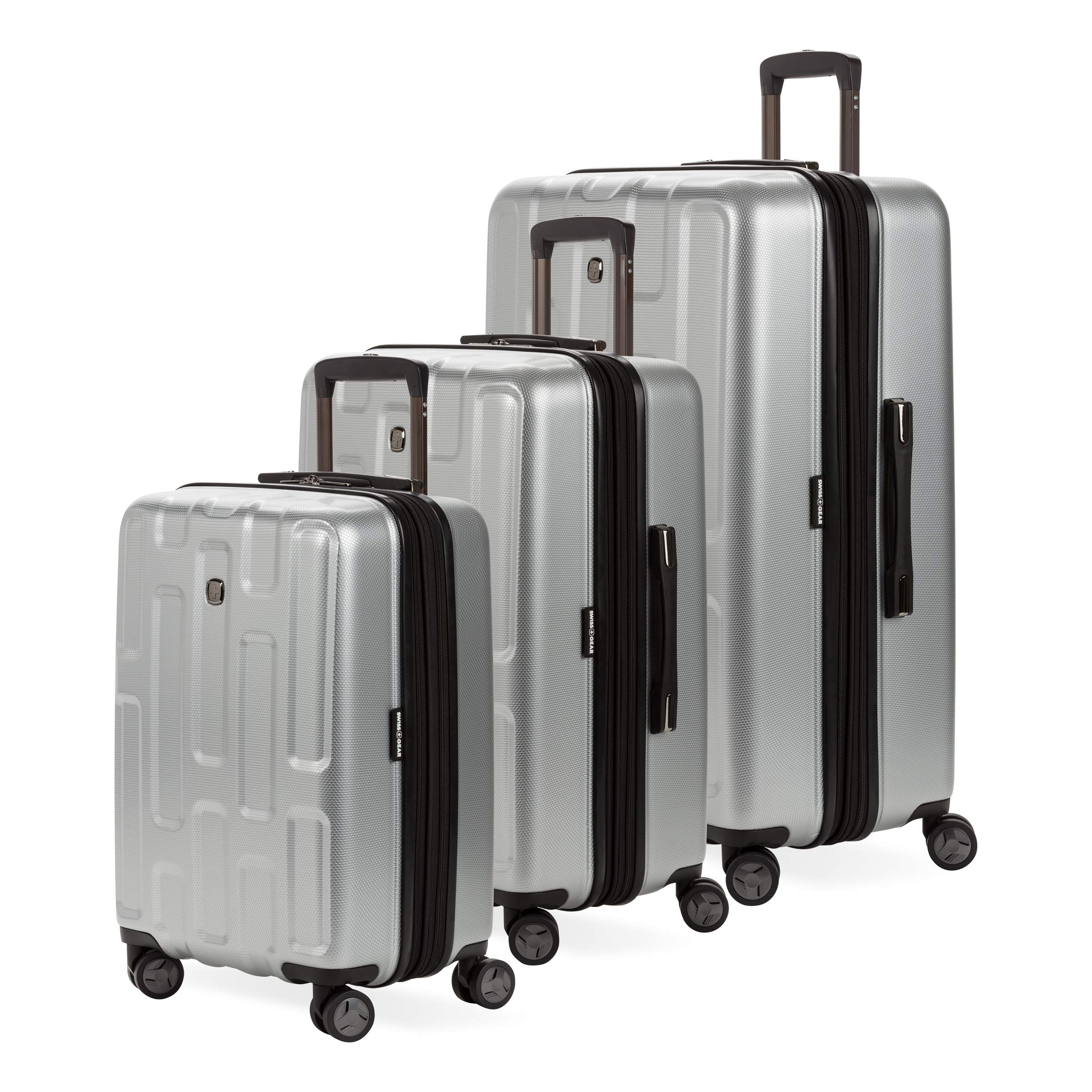 Swissgear Extravagance 3 Piece Hardside Expandable Luggage Set Gold at