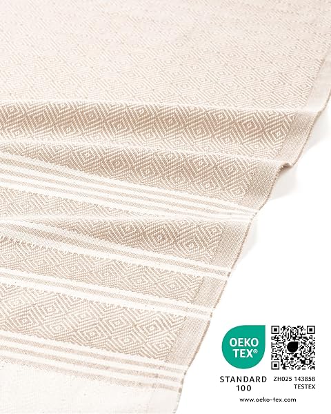 Fit-Flip Toallas Playa Hammam – Pareos Grandes de algodón 100% – Toalla Pareo compacta, Gigante y Secado rápido – Fouta XL Absorbente – Ideal para Piscina - Arena - 100x200cm Diamond - 2
