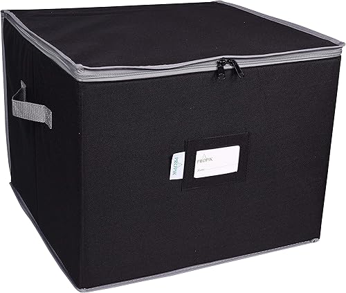 Miniatura 3 de ProPik - Caja de almacenamiento para adornos navideños, con capacidad para 75 esferas, dividida en 3 bandejas con divisores para organizar, hecha de