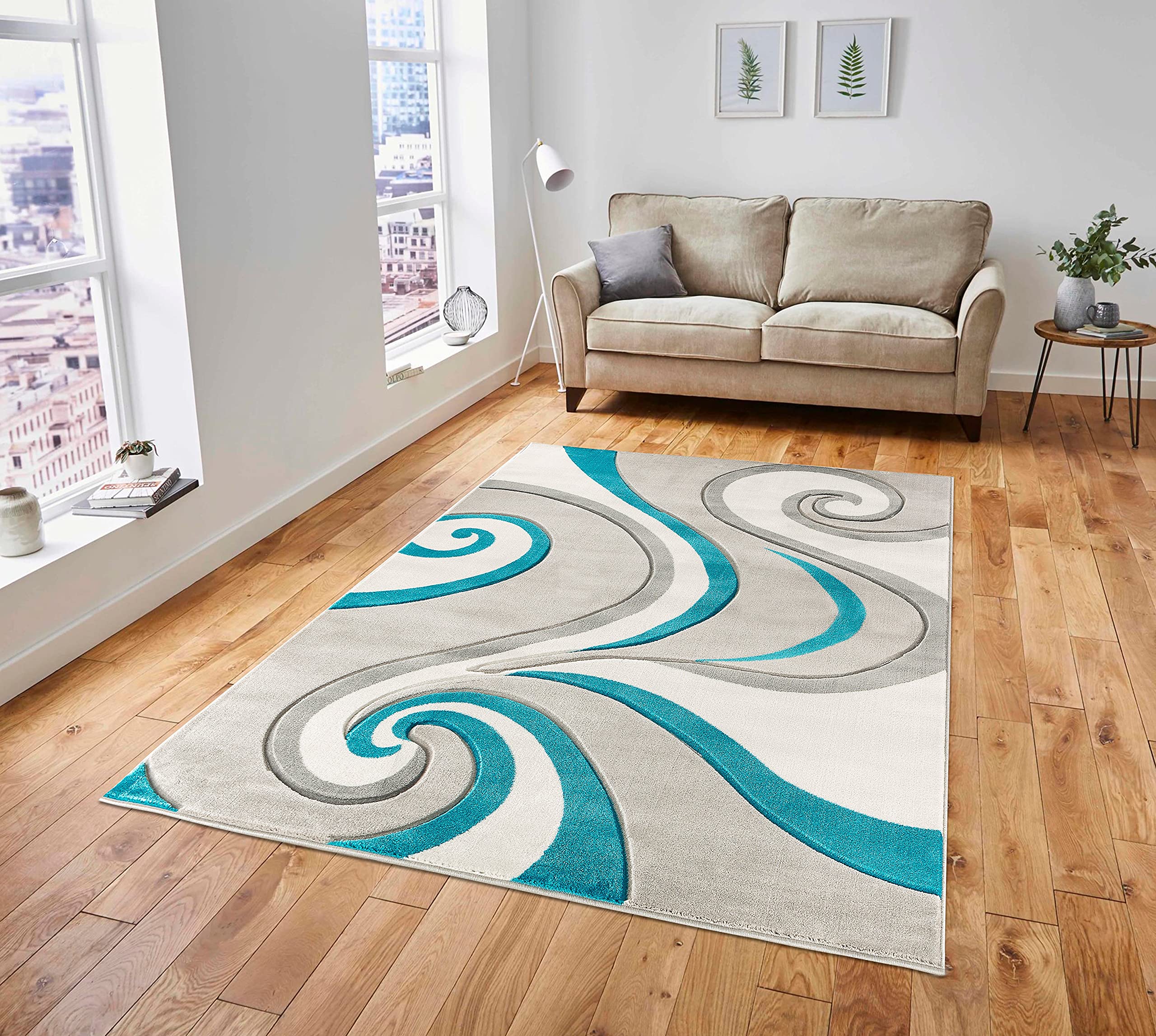 Tapis De Qualité Supérieure Sculptés 160x210cm Environ 7x5ft Best