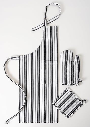 Miniatura 35 de Juego de guantes de horno y agarraderas – Guantes duraderos resistentes al calor – Manoplas gruesas para cocina – Adecuado para cocinar, hornear