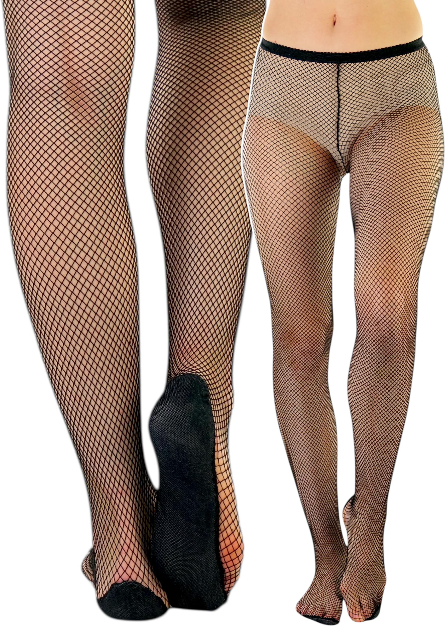 ToBeInStyle Women’s Sexy Vibrant Fine Classic Fishnet Full Footed Pantyhose