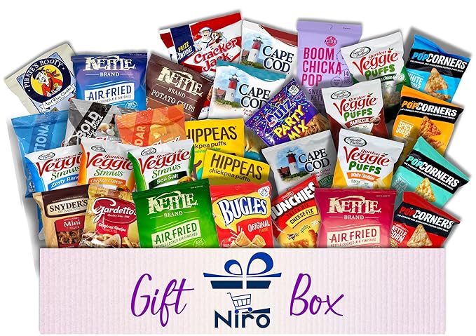 Niro Gift Basket Assortment Variety Pack 25 Count Snacks miniatura 2