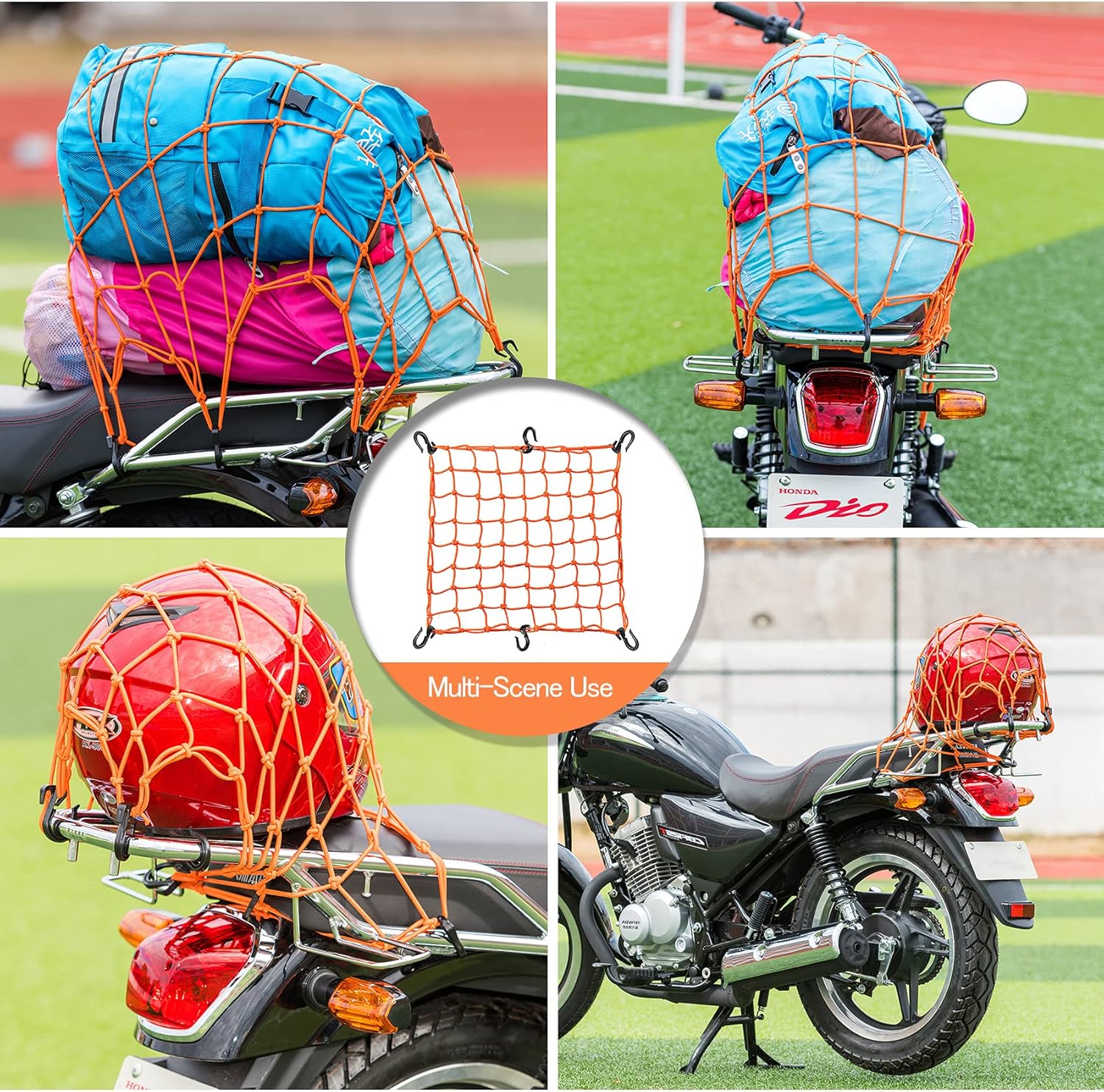 Exterior Accessories Truck Bed & Tailgate Accessories Heavy Duty Motorbike Bungee Cargo Net with
