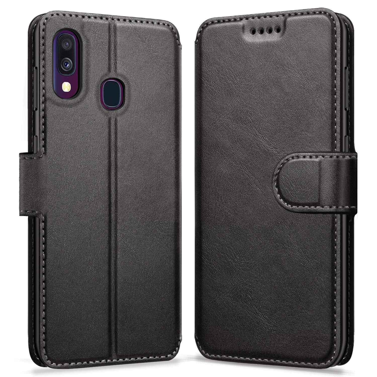 ykooe Case for Samsung Galaxy A40, PU Leather Wallet Flip Case Samsung A40 Phone Case with Card Slots Protective Cover for Samsung Galaxy A40