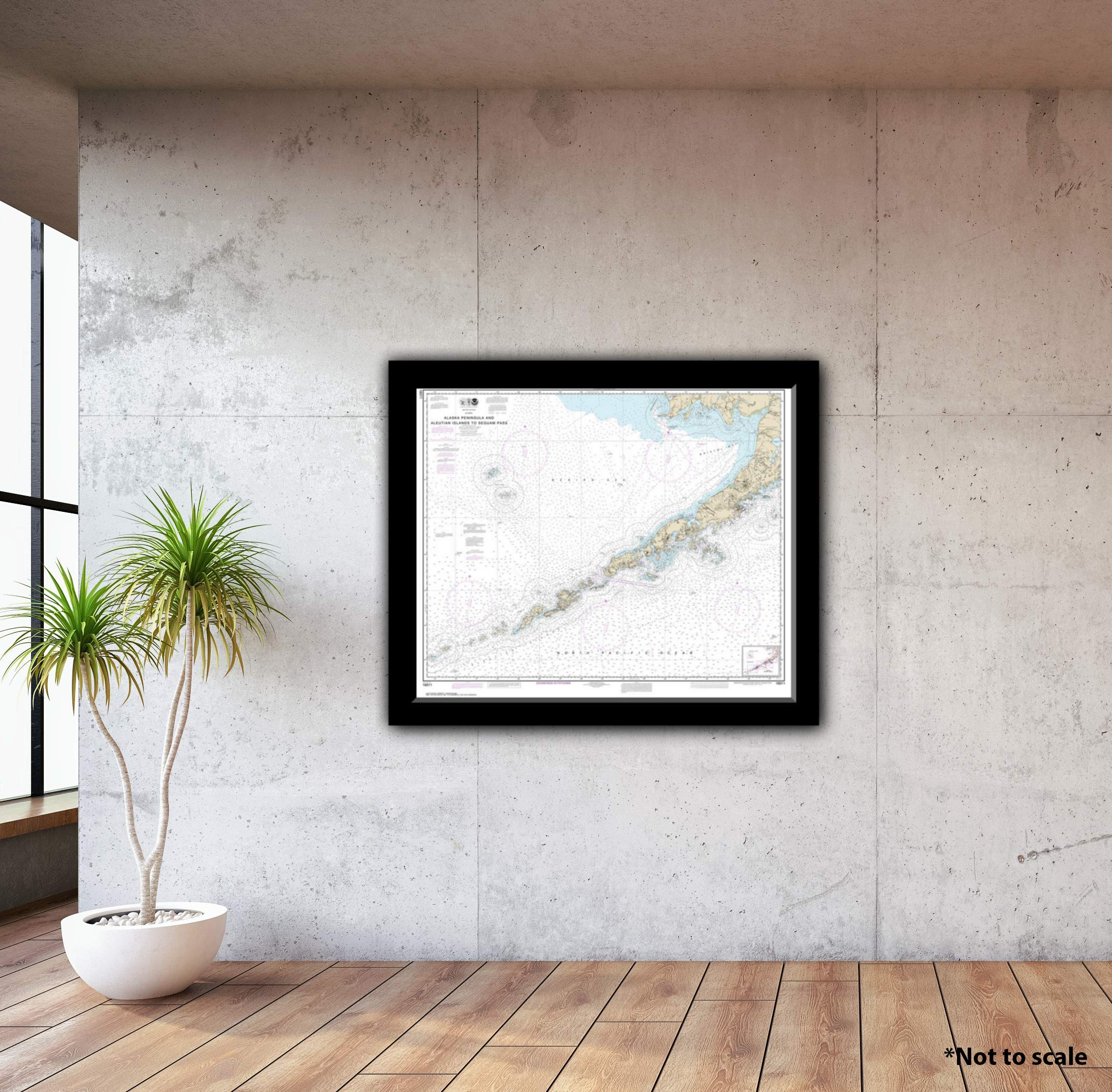 Paradise Cay Publications, Inc. NOAA Chart 16011: Alaska Peninsula and Aleutian Islands to Seguam Pass 35.5 x 43 (Traditional Paper)