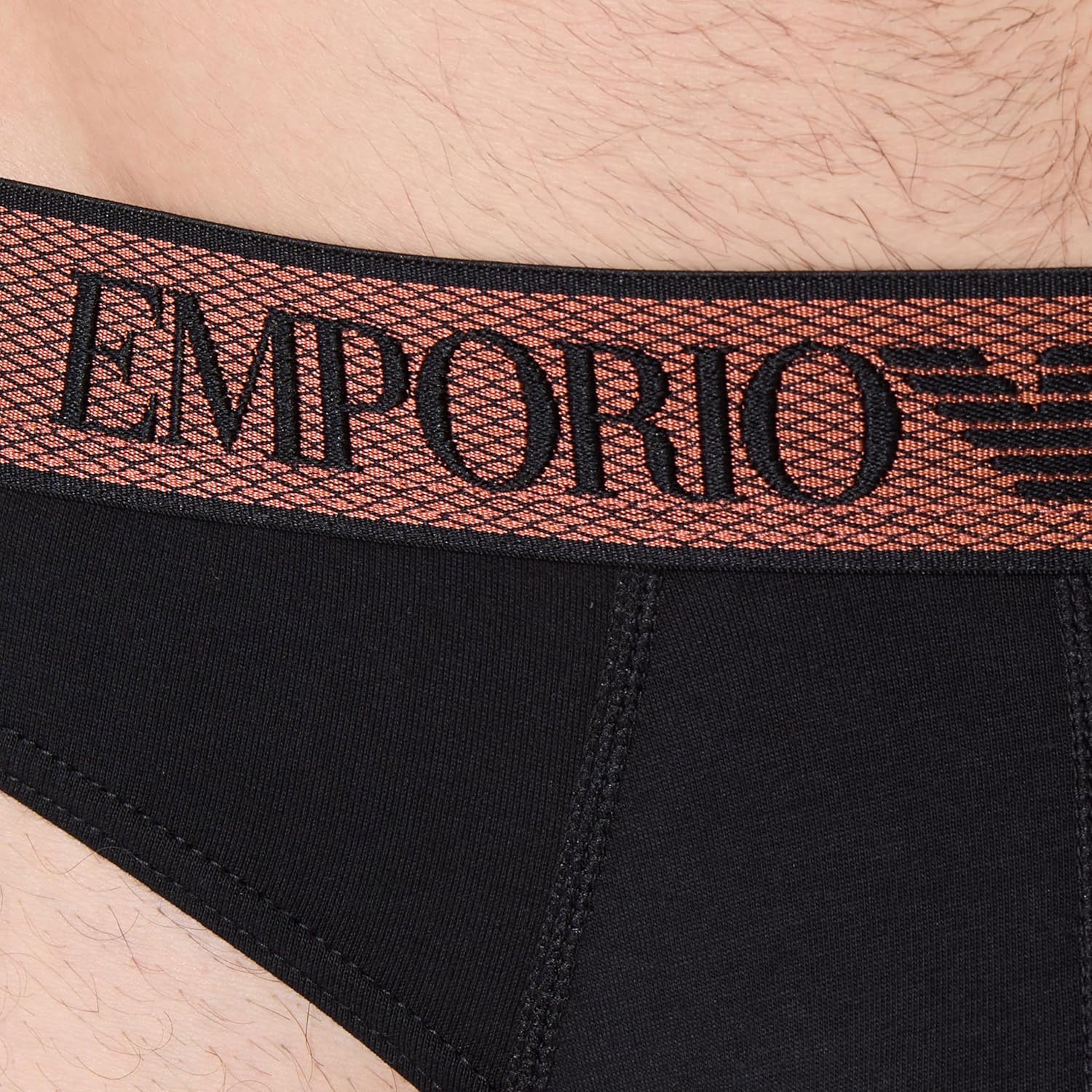 Emporio Armani mens Shiny Logo Band Brief - Image 2