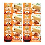 Earth\'s Best Organic Kids Snacks, Sesame Street Toddler Snacks, Organic Sunny Days Snack Bars for Toddlers 2 Years and Older, Sweet Potato and Carrot with Other Natural Flavors, 7 Bars per Box (Pack of 6)