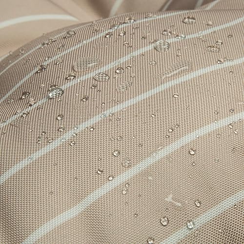 Miniatura 7 de Classic Accessories Cojín de banco para exteriores, rayas beige suave, 54 pulgadas de ancho x 18 pulgadas de profundidad x 5 pulgadas de grosor,