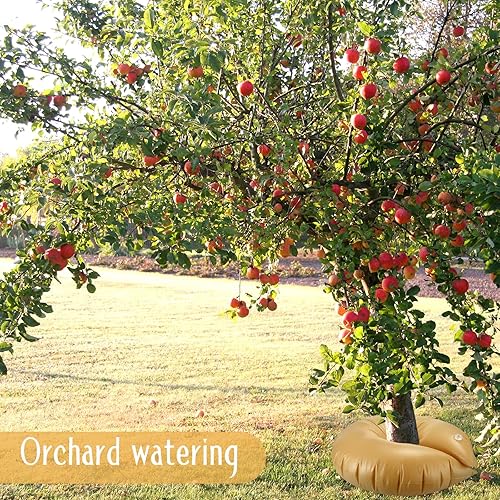 Miniatura 6 de Nuogo 12 bolsas de riego de árboles de 15 galones, bolsa de agua para plantar, anillo de riego de árboles de liberación lenta, sistema automático de