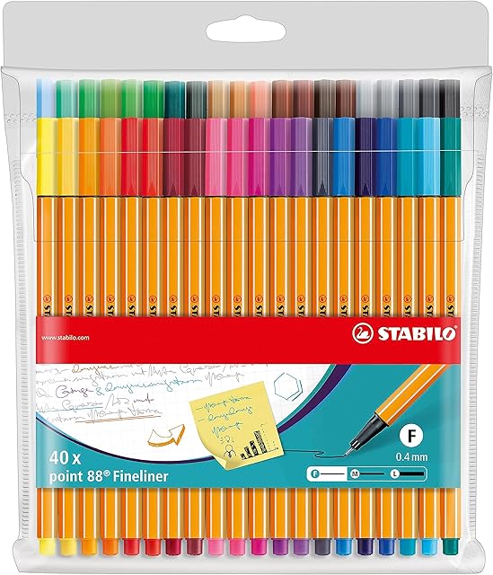 Cienkopis - STABILO point 88 etui 40 kolorów