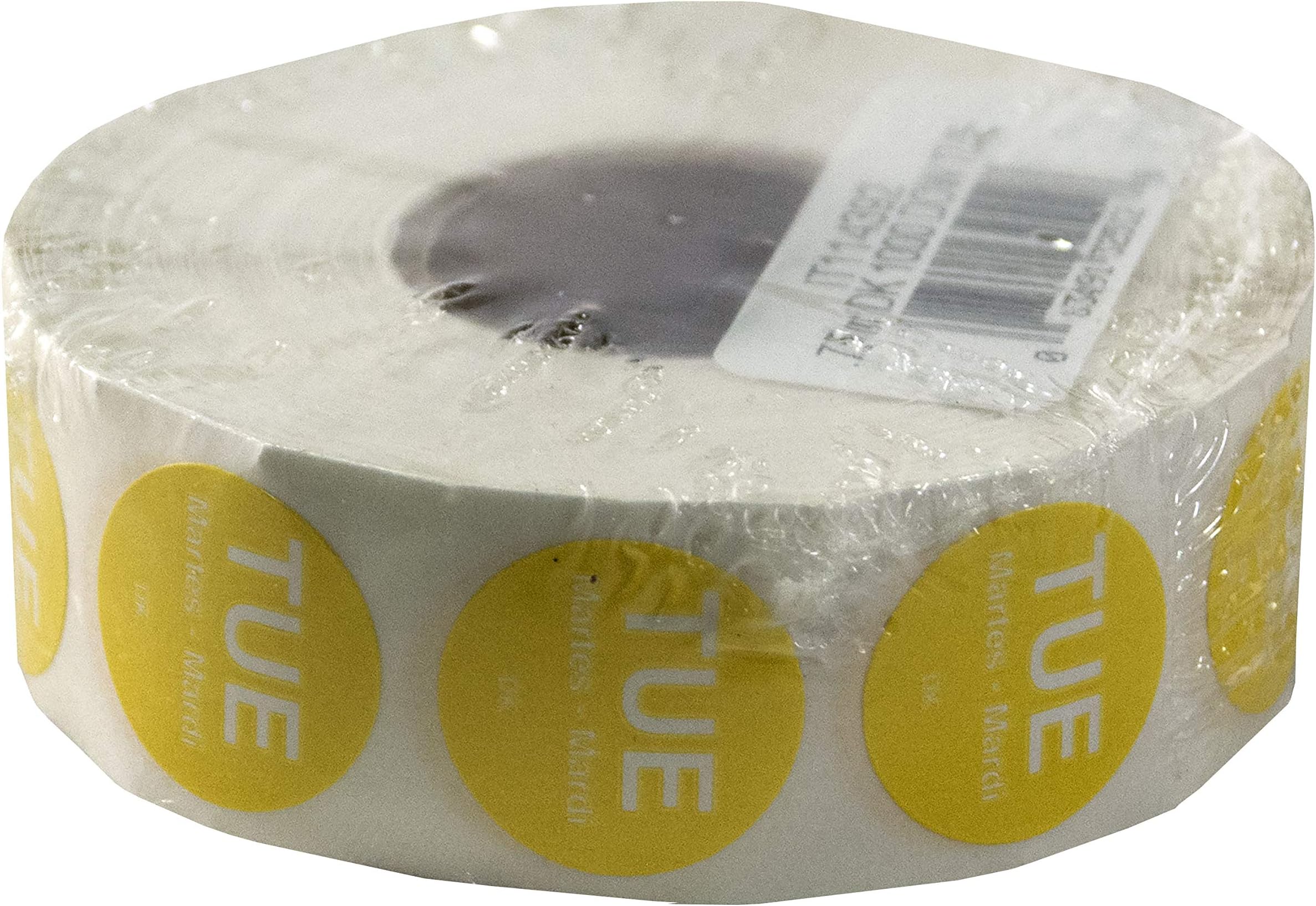 DayMark Safety Systems-IT1143922 Day of the Week 3/4" Circle Permanent Label, TUE (Roll of 1,000)