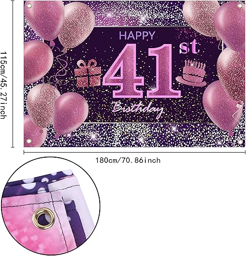 Vista 284 de IMISI Decoraciones de cumpleaños número 19 para niñas, pancarta rosa de feliz cumpleaños para telón de fondo de fiesta