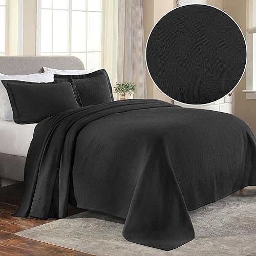 Miniatura 2 de Superior colcha de una plaza de jacquard y matelasse 100 % algodón de alta calidad, turquesa, individual