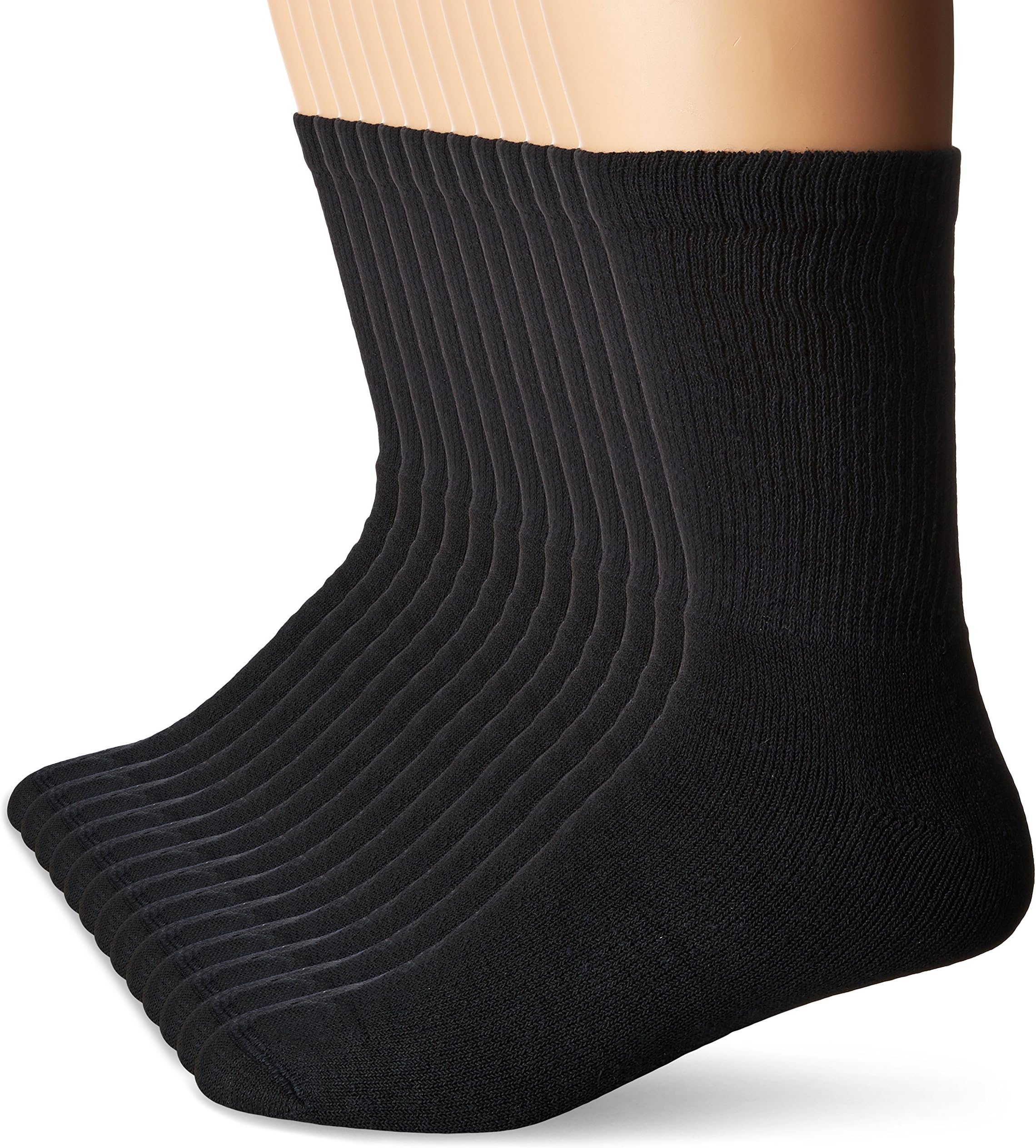 Hanes Men's Freshiq Crew Socks (12-Pack)