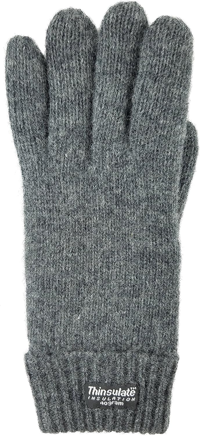 BRUCERIVER Ladie's Wool Knit Gloves with Thinsulate Lining - Image 3