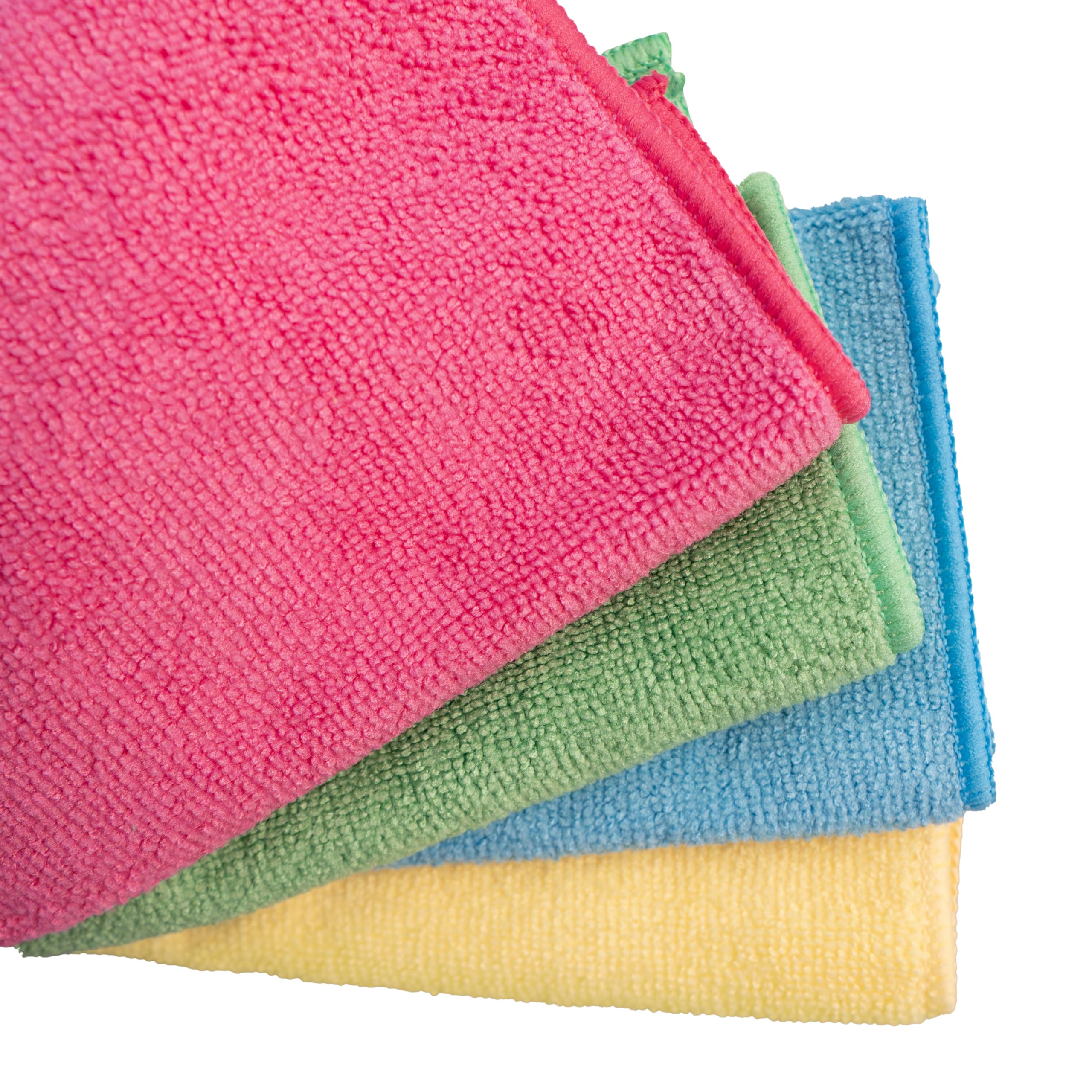 4 Panni In Microfibra Riciclata Arix - 30x30cm Multiuso Per Pulizie Domestiche, Colorati - Foto 4