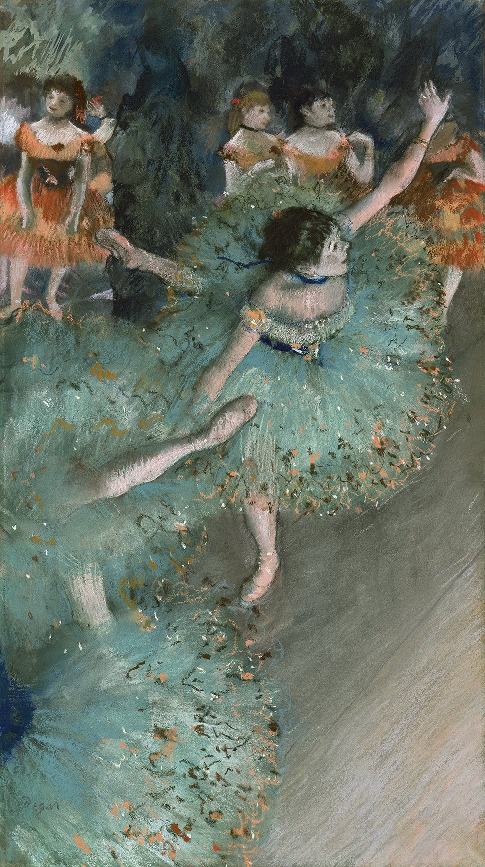 Degas Danseuses en Bleu grand format impression semi gloss cadre