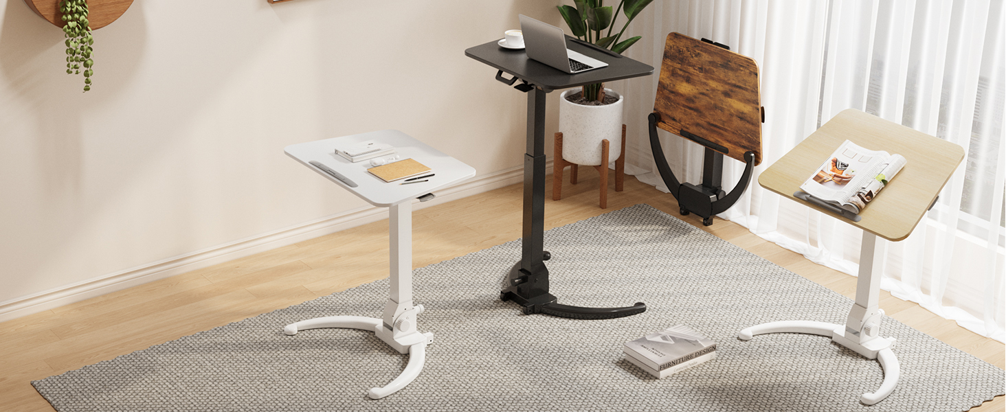 JOYのラックとテーブル Amazon.com: JOY worker Foldable Mobile Standing Desk, Height