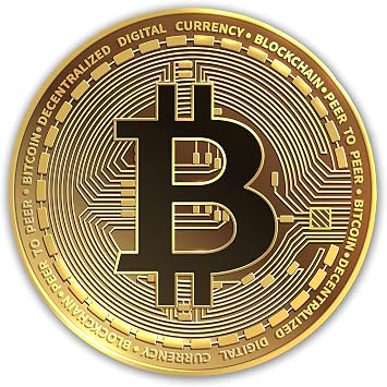 Gold Bitcoin Sticker - BTC Coin Crypto Stickers for Car Laptop Phone Window 3" x 3"