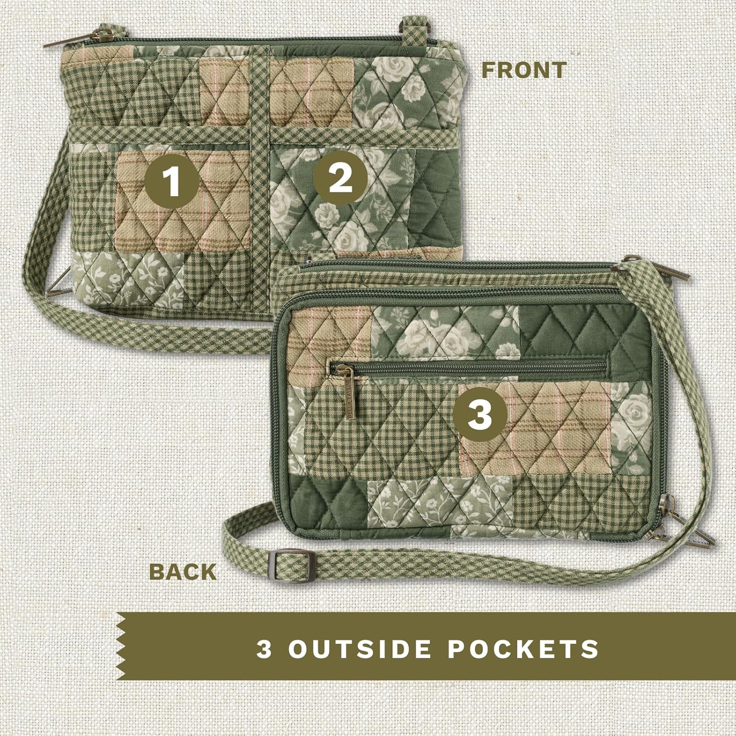 Bella Taylor Essentials Crossbody Purse with Built In Wallet - Image 6