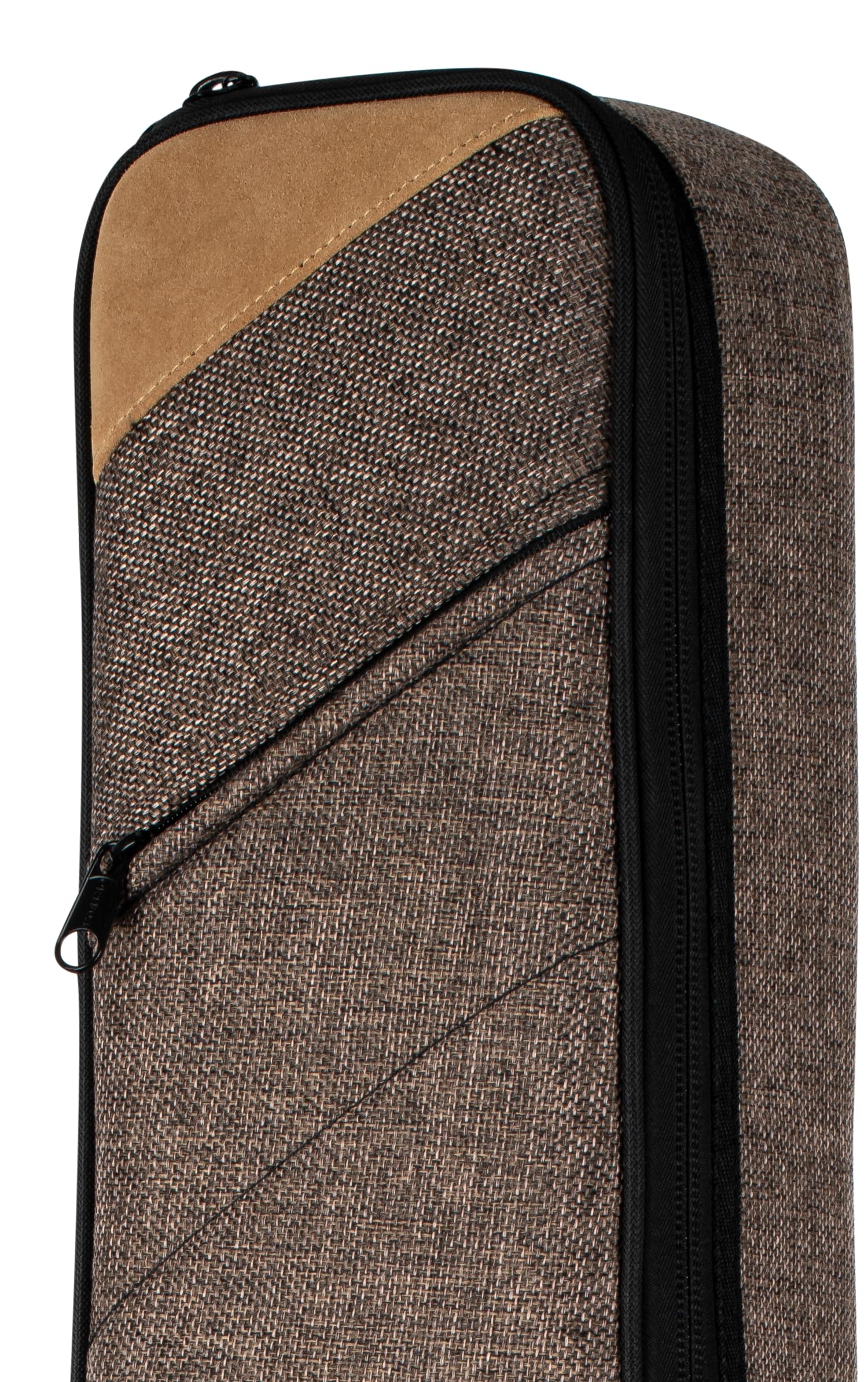 Ortega Guitars Soft Case pour Guitare - Dreadnought - Case pour Guitare Acoustique Gaucher - Hauteur 107 cm - Largeur 42 cm - Coton/Toile, Brun (OSOCADN-CP-L)