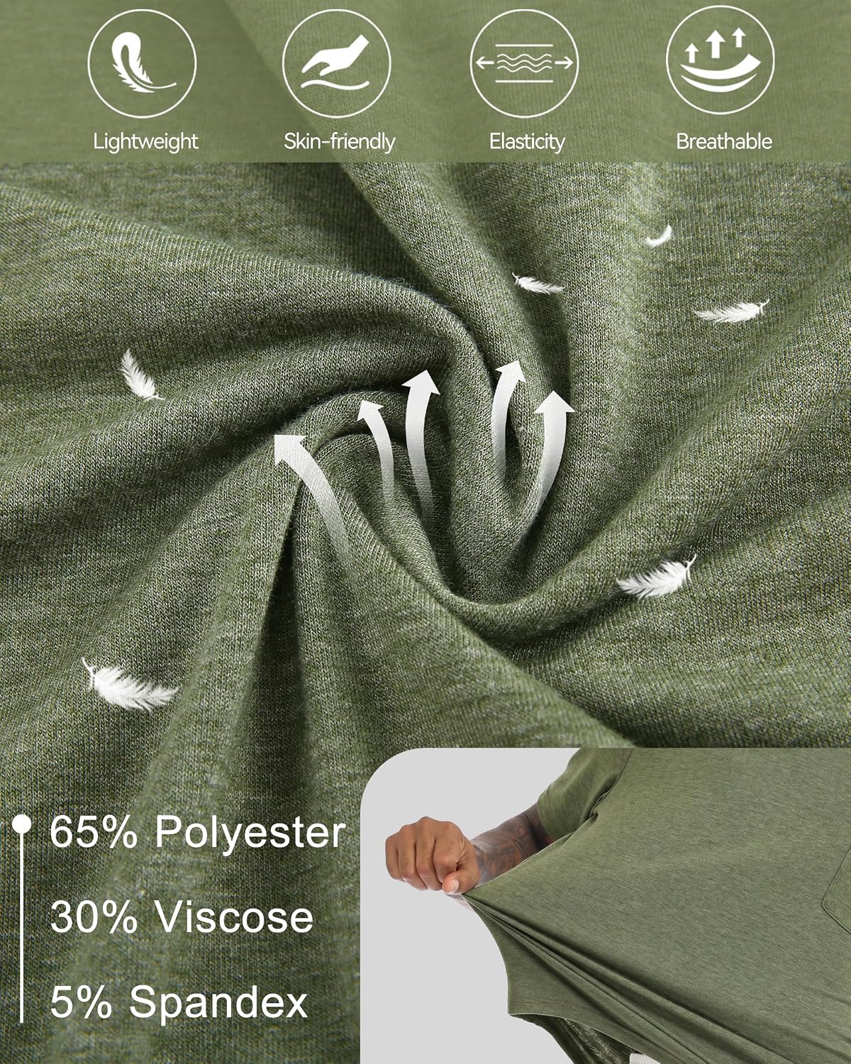 Shoulder Surgery Recovery Shirts for Men