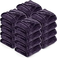Vista 50 de Utopia Bedding - Manta de vellón de lujo, mullida, antiestática; manta de suave microfibra de 8.8 oz/yd² (300 g/m²) para sofá y cama; tamaño Negro