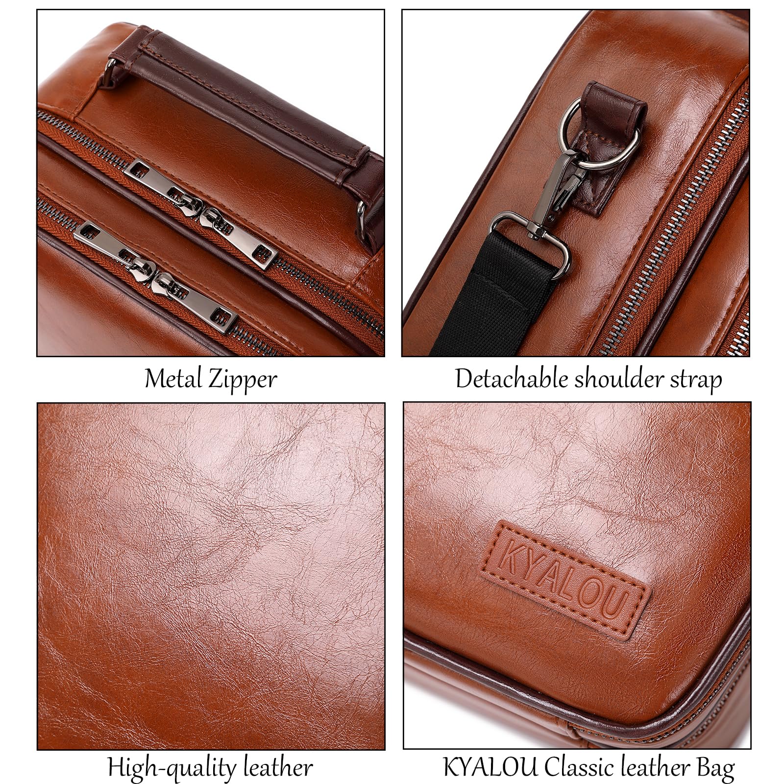 KYALOU Organizador de viaje para electrónica, funda grande impermeable para accesorios electrónicos con correa para el hombro, bolsa de almacenamiento de cables de doble capa para cable, cargador,