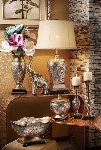 Miniatura 2 de OK Lighting Tazón decorativo Theos de 8" H con esferas