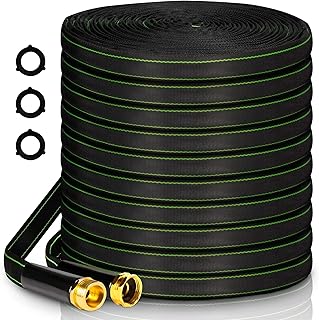 Wabolay Garden Hose 75 ft Water Hose Flexible Heavy Duty Lightweight No Kink Long Outdoor Non-Expandable High Pressure Fla...