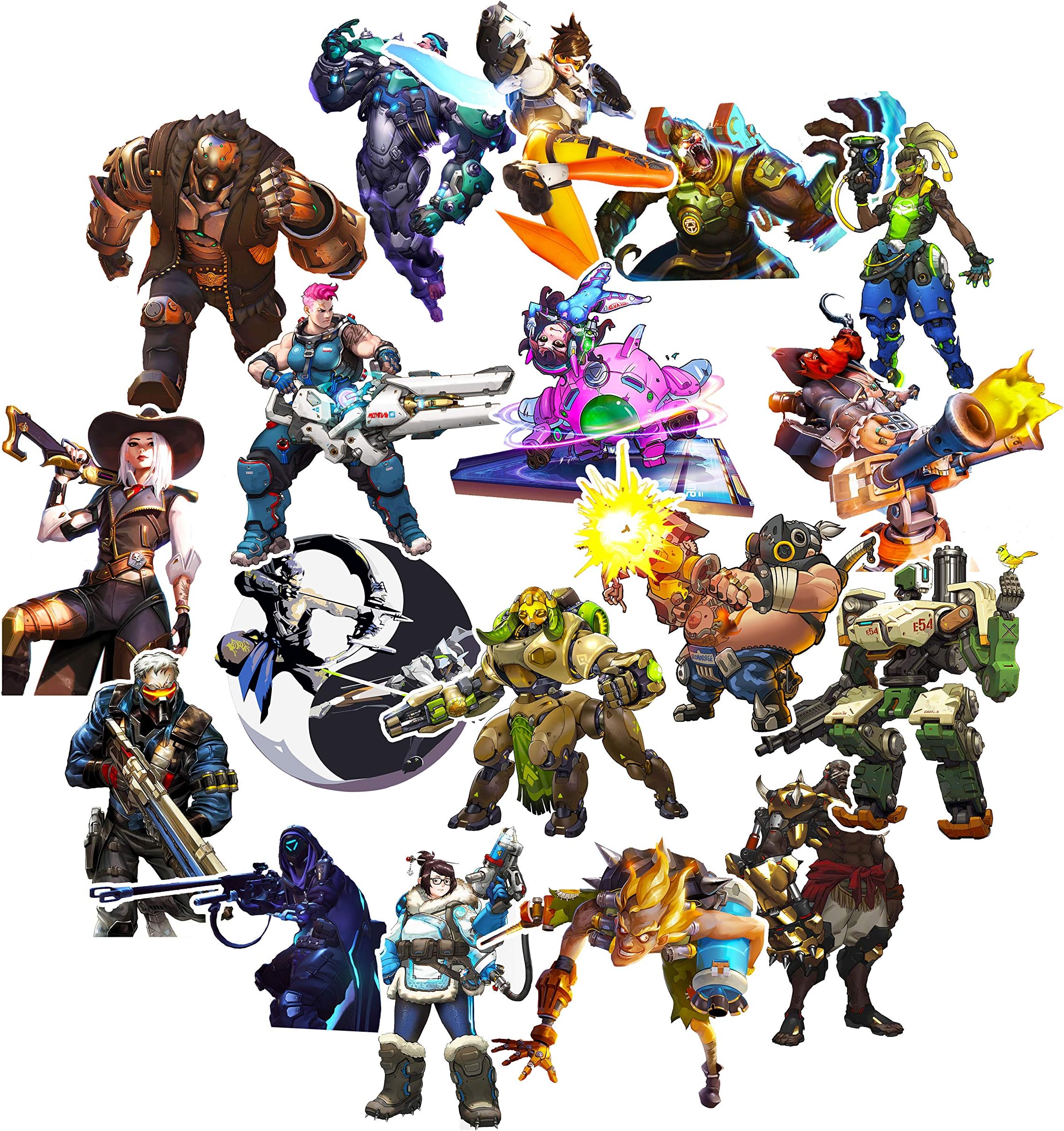 GTOTd Game Stickers (Large Size 20Pcs) Gifts Game Merch for Laptop Kids Cars Bumper Stickers for Teens