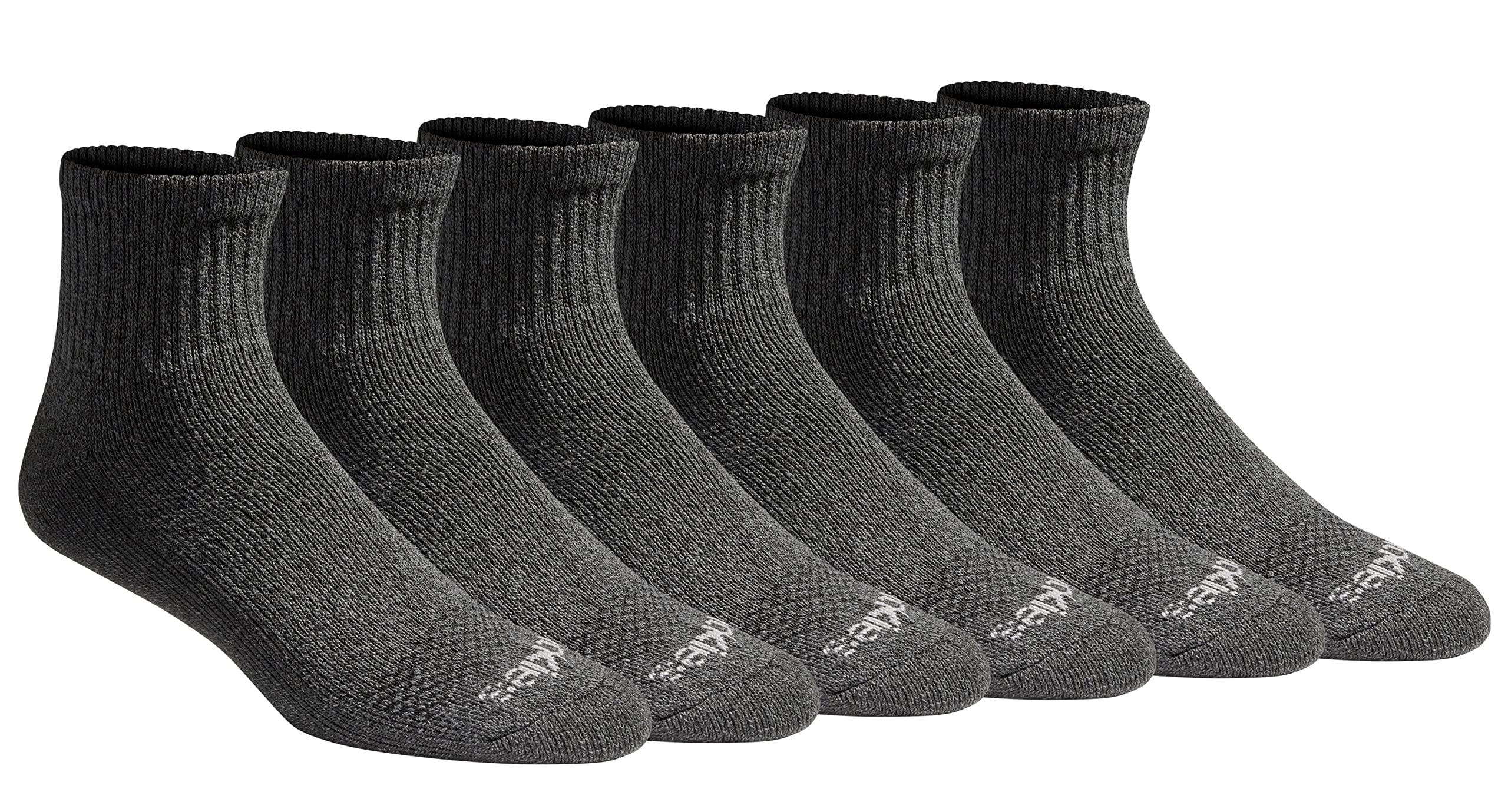 Dickies Men's Dri-tech Moisture Control Quarter Socks Multipack