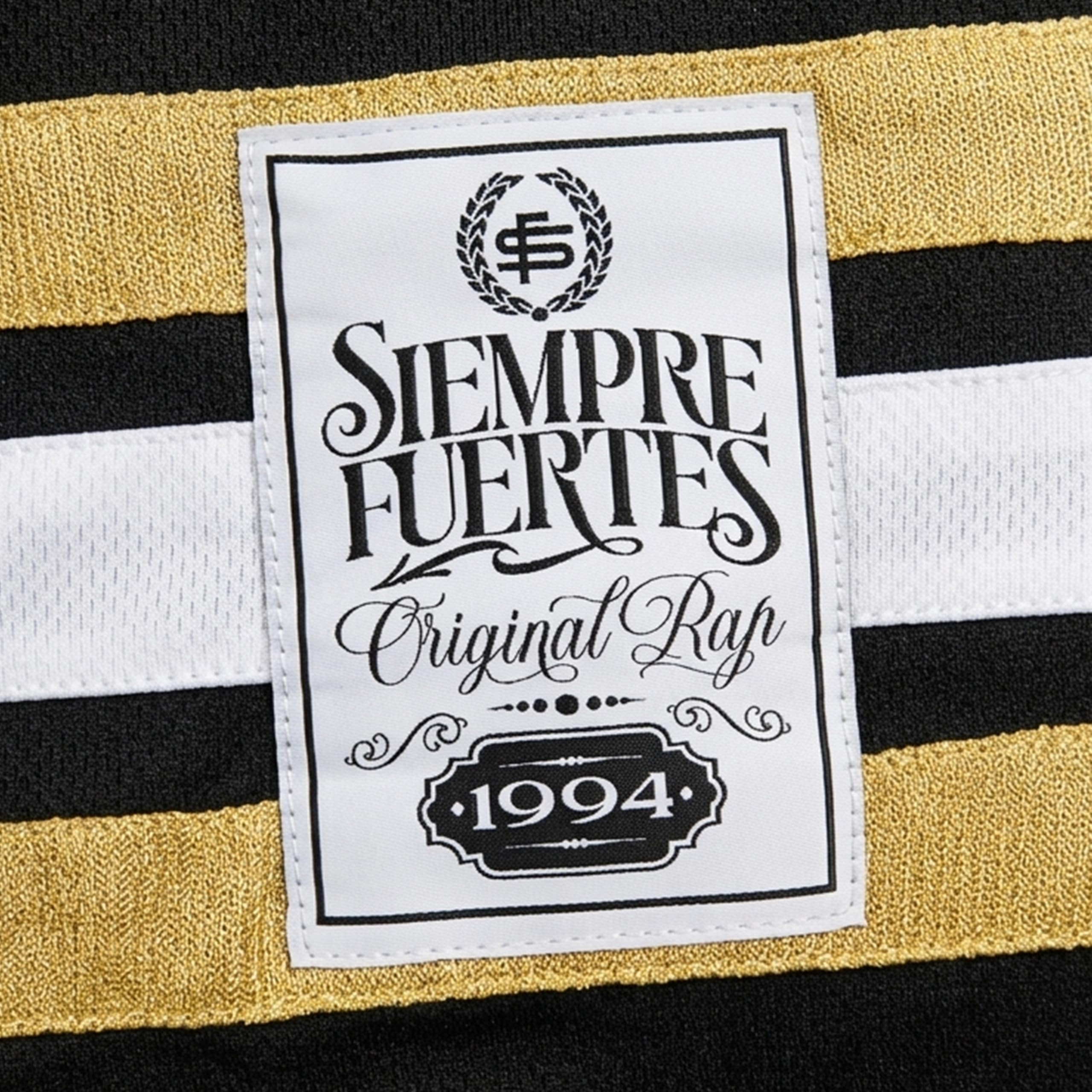SFDK Jersey de Hockey The Rookie, Unisex Adulto, Negro con Detalles Dorados
