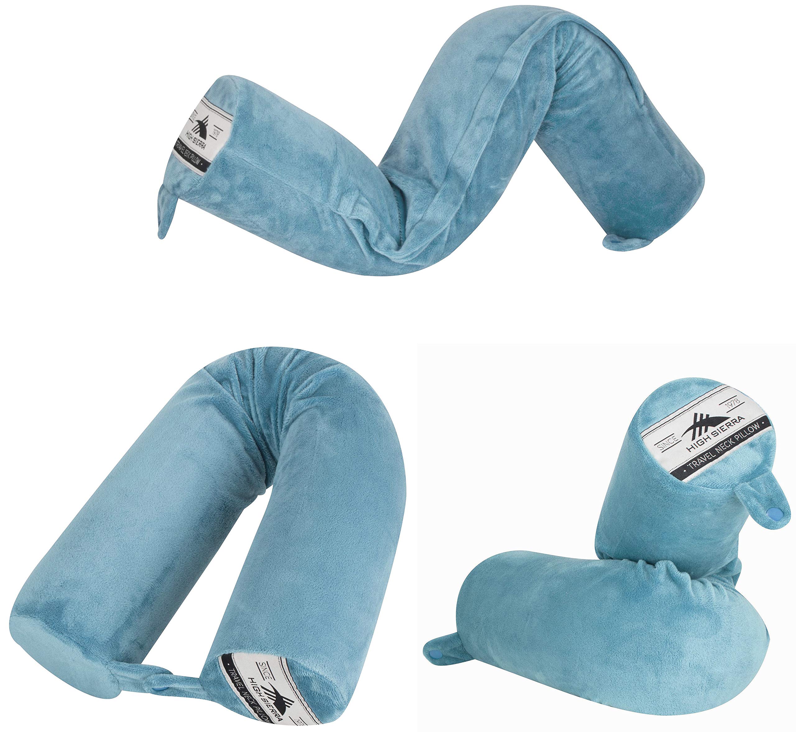 Goose Twist Memory Foam Travel Pillow Roll Support For Neck
