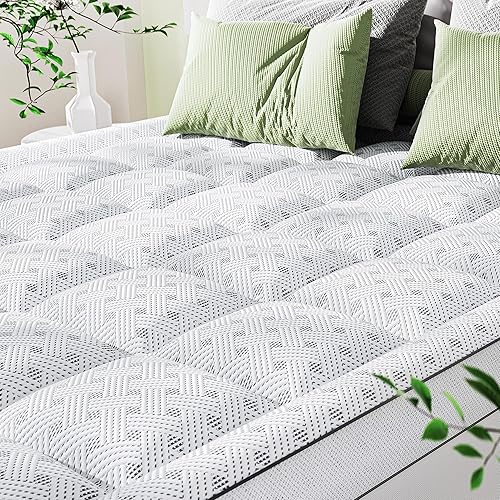 3 Inch Mattress Topper Queen,Pillow Top Mattress Topper with Bamboo