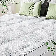 3 Inch Mattress Topper King,Pillow Top Mattress Topper with Bamboo Rayon Cover,Breathable Mesh Side Mattress Pad,21" Deep Pocket,Soft Supportive King Size Memory Foam Mattress Bed Topper