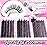 Full Volume Lash Clusters DIY Lash Extension 300pcs Clusters Lashes D Curly Eyelash Extension 8-16mm Individual Lashes Mink for Self Application at Home by Focipeysa (Mink Lash Clusters 8-16mm)