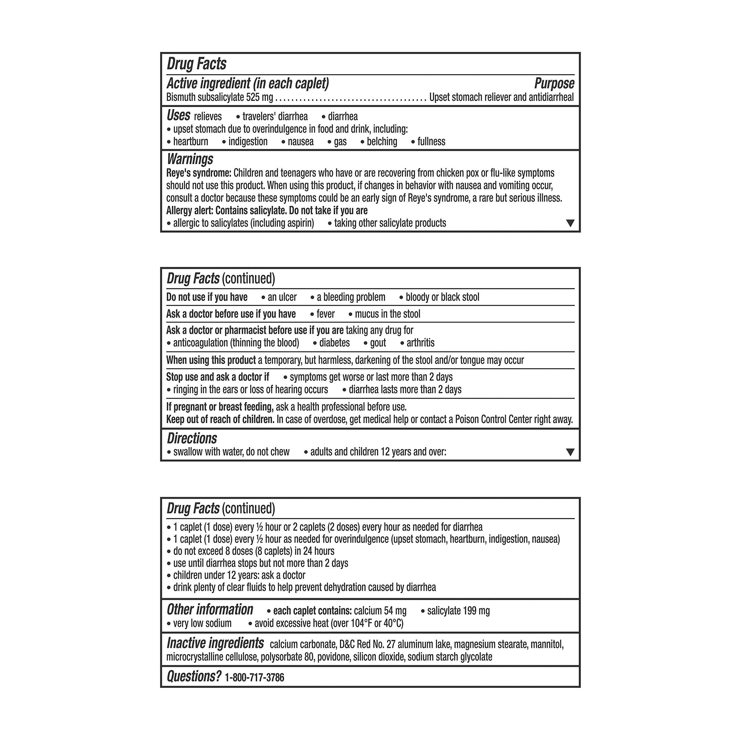 Pepto Bismol Ultra For Nausea Heartburn Indigestion Upset Stomach And