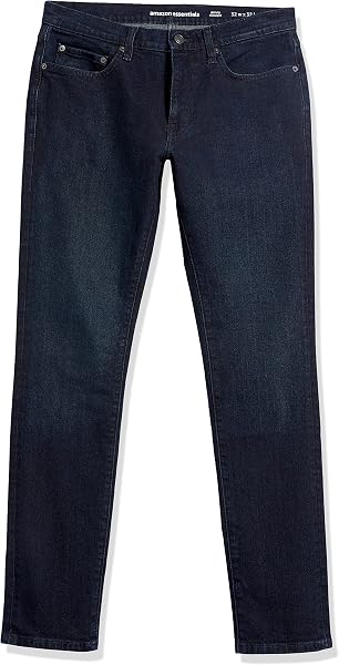 Amazon Essentials Jean Stretch Coupe Skinny - couleurs abandonnées Homme 34W / 28L Bleu Surteint - 5