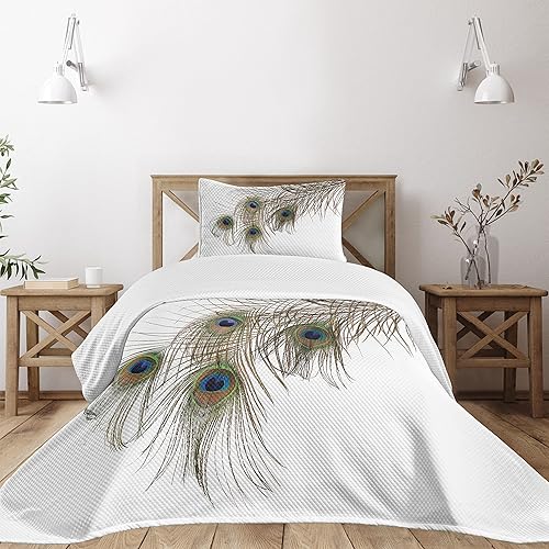 Lunarable Colcha de caballo, perfil de retrato de semental negro en bosque de invierno, mamífero frisón de raza pura, juego de colcha acolchada