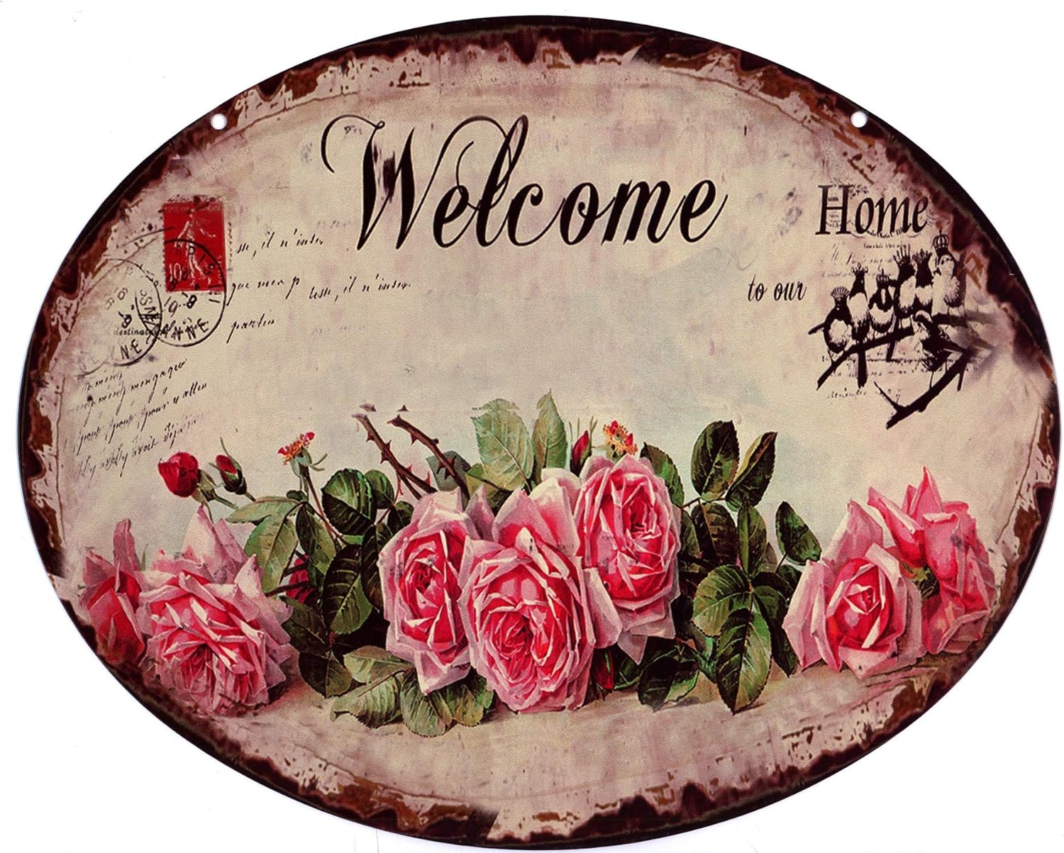 Blechschild "Warning Sharks In This Pool" - 20x25cm Vintage Deko Schild