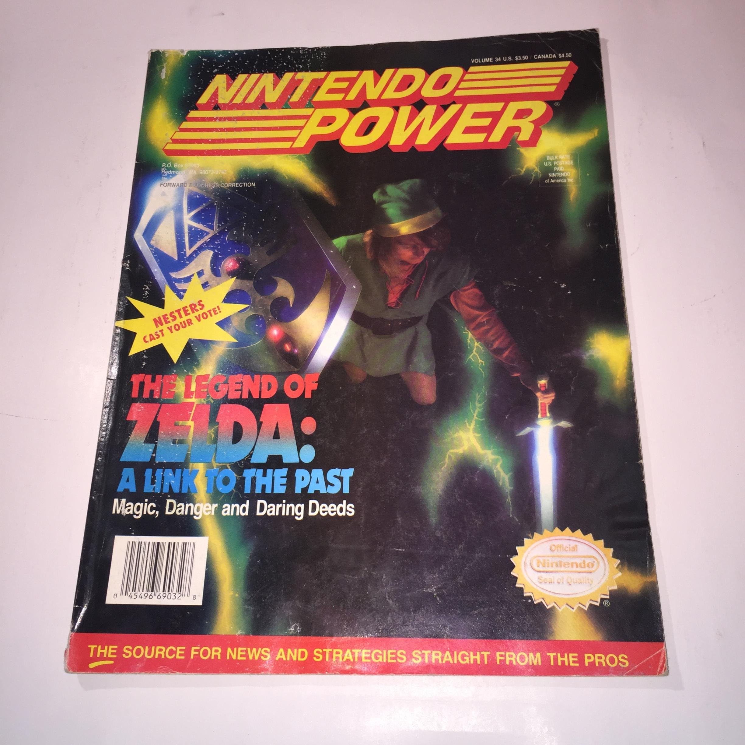 Nintendo Power Magazine (March 1992, Volume 34) Vol. 34 (The Legend of Zelda: A Link To The Past, March 1992, Volume 34) (The Legend of Zelda: A Link To The Past, March 1992, Volume 34) Paperback – January 1, 1992
