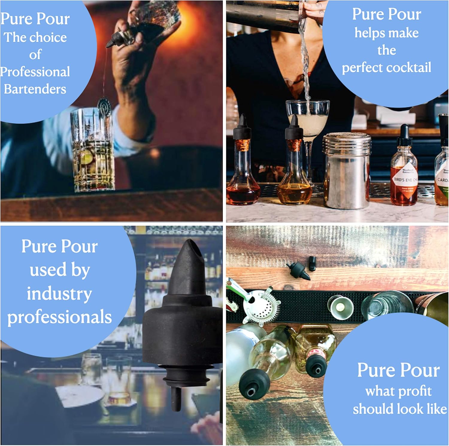 Best Cyber Deals 🔥 Pour Spouts and Universal Dust Caps | Liquor Pourers with Rubber Dust Caps for Alcohol Bottles, Olive Oil, Syrup, Balsamic Vinegar and More (100 Pack of Pour Spouts)