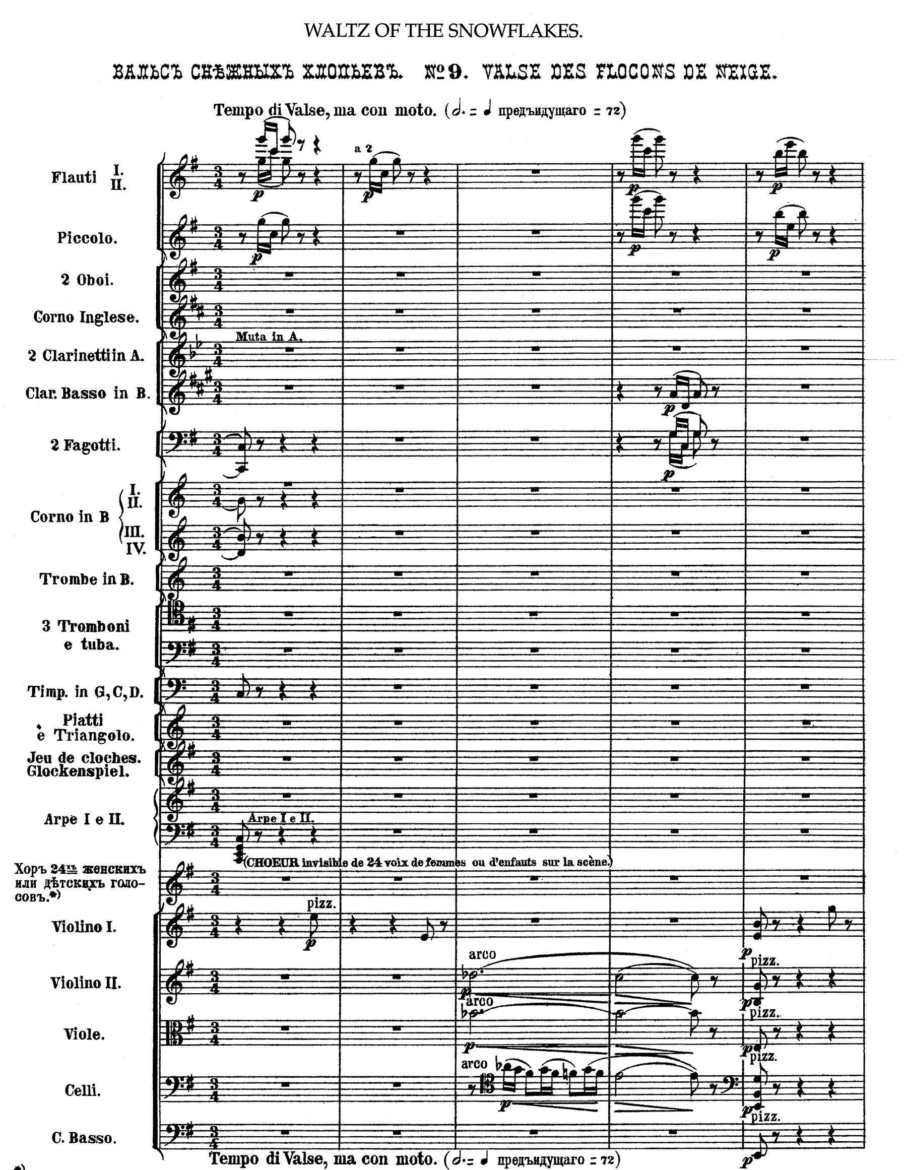 The Nutcracker. Orchester. Partitur: Complete Ballet In Full Score (Dover Music Scores)