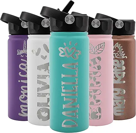 Personalized Custom Water Bottle For Kids, Toddler &...