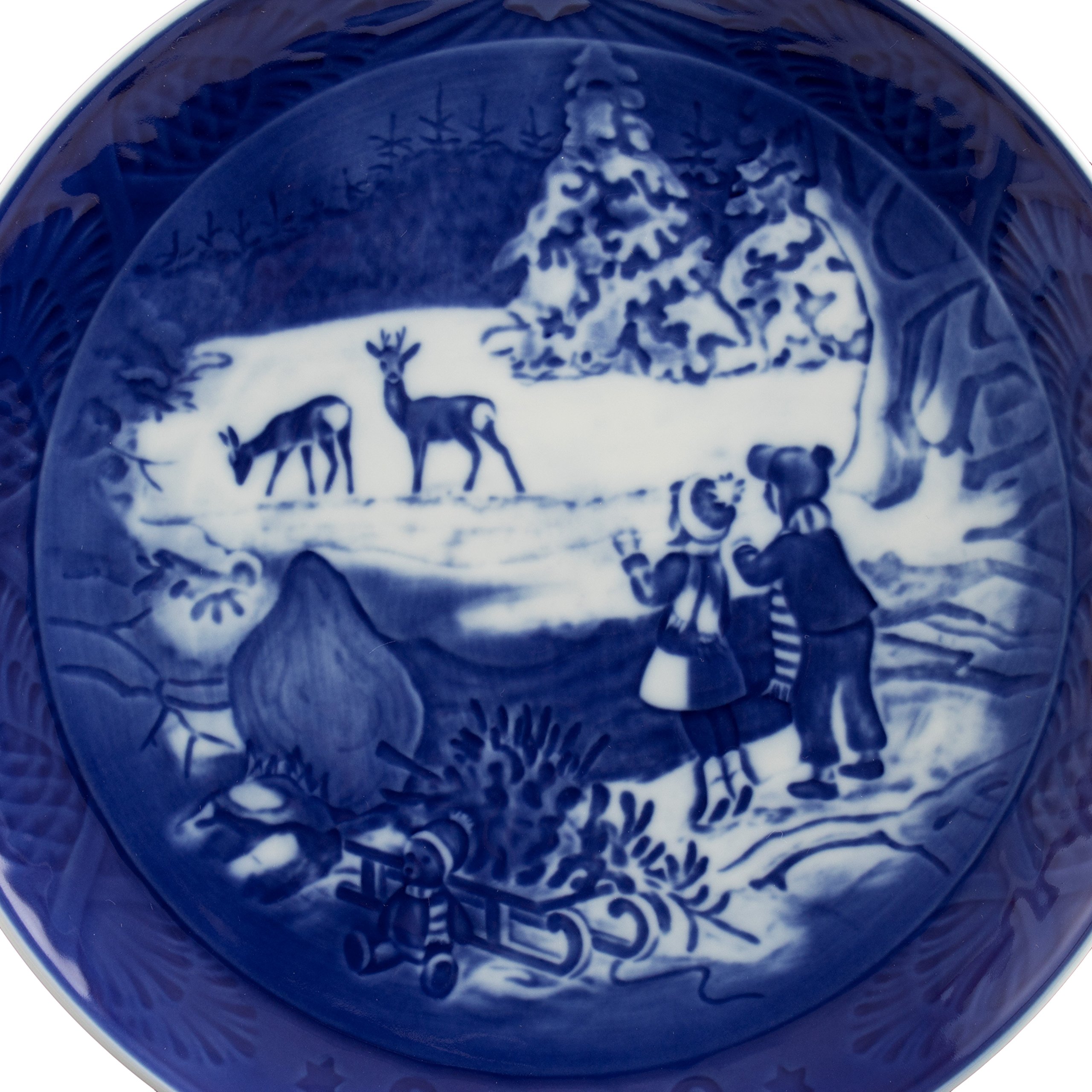 Piatto Di Natale Royal Copenhagen 1972 Originale - Porcellana Collezione Limitata 'In The Desert' - Foto 2