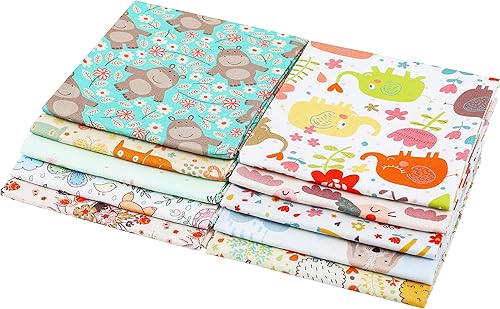 Vista 33 de Craftido -25 opciones: paquetes de tela de acolchado 100% algodón, 10 cuartos gruesos de 18 x 21 pulgadas, peso mediano de 5.2 onzas